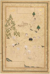 Piquenique nas montanhas, ilustração de página única, c. 1550-1600. de Muhammadi