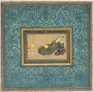 Uma senhora reclinada, c.1680