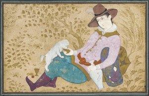 Jovem com um cachorro, 1673