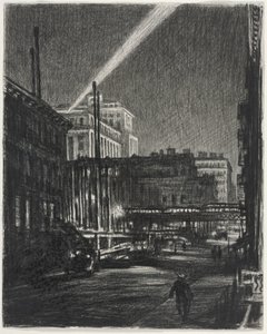 Noite de Nova Iorque (frente) de Muirhead Bone