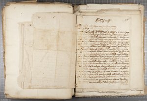 Carteira de desenhos de Mutio Oddi de Urbino e outros, pág. 116, c.1635-40 (caneta e tinta sobre papel encadernado) de Muzio Oddi
