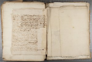 Carteira de desenhos de Mutio Oddi de Urbino e outros, p120, verso, c.1635-40 (caneta e tinta no papel em volume encadernado) de Muzio Oddi