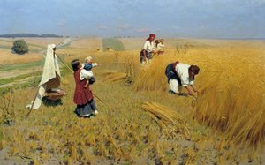 Colheita na Ucrânia, 1886 de Mykola Kornylijowytsch Pymonenko