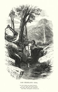 William Wordsworth: The Highland Girl (gravura)