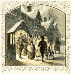 Uma canção de natal para uma tigela de wassail de Myles Birket Foster