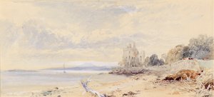 Castelo Barnbogle, Firth of Forth de Myles Birket Foster