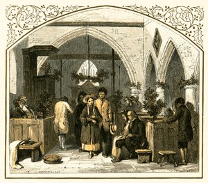 Decking da igreja no Natal de Myles Birket Foster