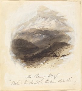Ilustração para "The Rainy Day" de Longfellow de Myles Birket Foster