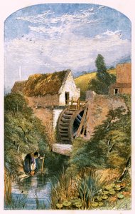 Ilustração para &39;The Deserted Village&39; de Myles Birket Foster