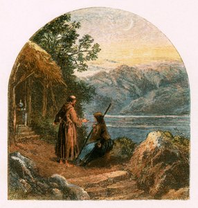 Ilustração para &39;O Eremita&39; de Myles Birket Foster