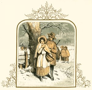 Amor na neve de Myles Birket Foster