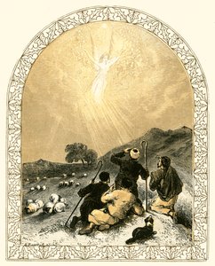 Pastores e anjo de Myles Birket Foster