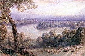 O Tamisa de Richmond Hill de Myles Birket Foster