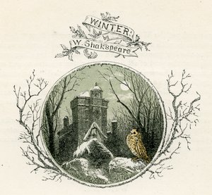Inverno por William Shakespeare de Myles Birket Foster