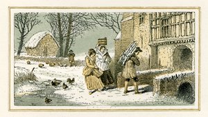 Inverno por William Shakespeare de Myles Birket Foster
