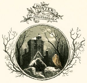 Inverno por William Shakespeare de Myles Birket Foster