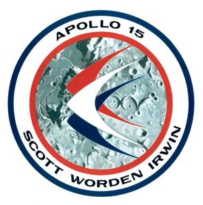 As insígnias da missão lunar Apollo 15, 1971. de NASA Images