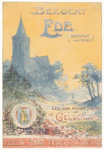 Visitas Ede, uma das mais belas regiões de Gelderland (título original sobre o objecto) de N.M. Kolsteren (signed by artist)