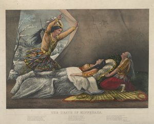A morte de Minnehaha, 1867 de Nathaniel Currier