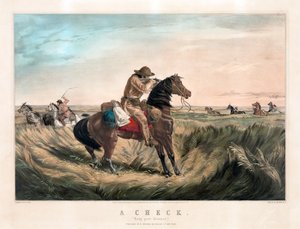 Old West Sharpshooter por Currier & Ives de Currier and Ives