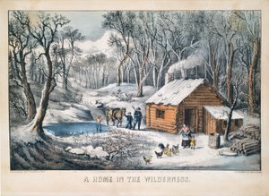 Um Lar na Natureza de Currier and Ives