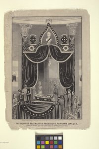 Corpo do Mártir Presidente, Abraham Lincoln (litografia)