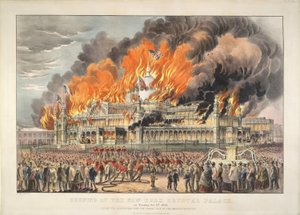 Queima do Palácio de Cristal de Nova Iorque na terça-feira 5 de Outubro de 1858 (litografia a cores)


Litografia colorida de Currier and Ives