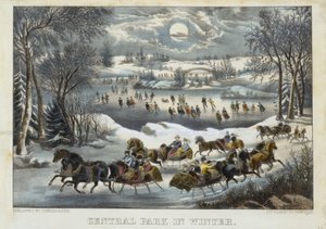 Central Park no Inverno de Currier and Ives