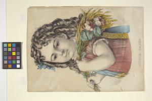 Pequena Margarida (litografia colorida à mão)