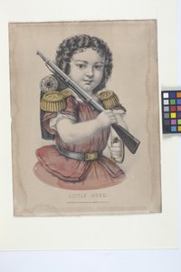 Pequeno Herói (litografia colorida à mão)