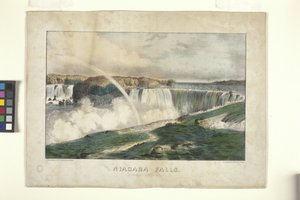 Niagara Falls, From The Canada Side (litografia colorida à mão)