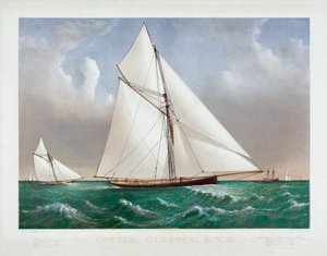 O Cortador Genesta por Currier & Ives de Currier and Ives