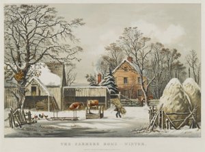 A Casa do Agricultor - Inverno de Currier and Ives