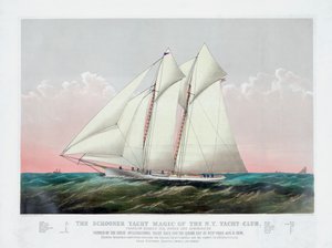 A Magia Escolar do New York Yacht Club por Currier & Ives de Currier and Ives