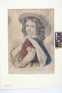 O Jovem Cavaleiro (litografia colorida à mão)