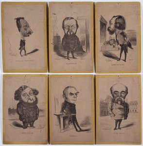 6 Portraits-Charge (taxa de retratos): Jules de Premaray (Jules Martial Regnault de Nadar