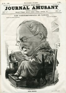 Capa do " Le Journal Amusant", 05 de maio de 1859 (gravura) de Nadar