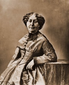 Retrato de George Sand (Aurore Dupin, Baronne Dudevant) (1804-1876), romancista (foto) de Nadar