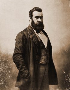 Retrato de Jean-Francois Millet, pintor, gravador 1814-1875 (foto) de Nadar