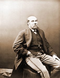 Retrato de Paul Feval, filetonista do período de Gaboriau e Ponson du Terrail 1817-1887 (foto) de Nadar
