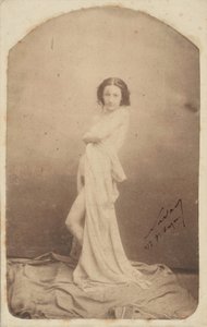 [Nu em pé drapeado], 1856-59.