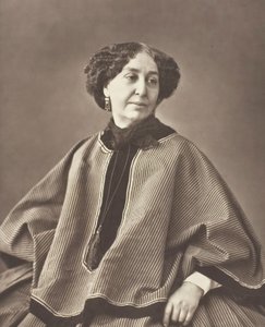 Georges Sand nascido Amantine Lucile Aurore Dupin, romancista francês, 1804-1876, 1864. de Nadar