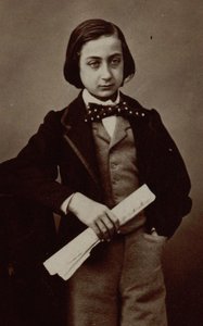 Retrato do violinista e compositor Henri Ketten 1848-1883. de Nadar