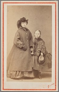 Retrato de Jadwiga Garczyńska, nascida Pruszak (1834-1917), com a filha de Nadar