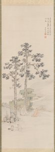Amostragem de chá sob as árvores Wu, 1840. de Nakabayashi Chikuto
