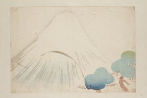 Fuji (impressão em bloco de madeira a cores) de Nakamura Hochu