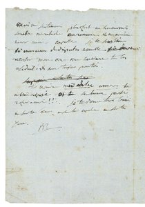 Carta para Josephine de Beauharnais de Napoleon Bonaparte