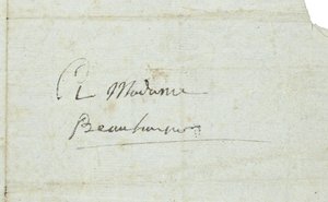 Carta para Josephine de Beauharnais de Napoleon Bonaparte
