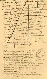 Rascunho de texto para inclusão em Le Moniteur Universel, 16 de abril de 1801, 1921.