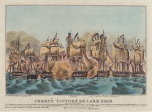 Vitória de Perry no Lago Erie de Napoleon Sarony